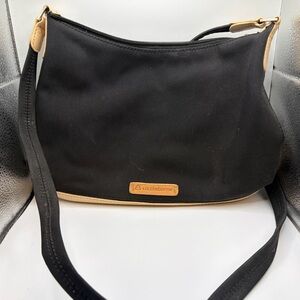 Liz Claiborne Black and Cream Shoulder Bag